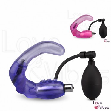 Plug anal gonflable vibrant